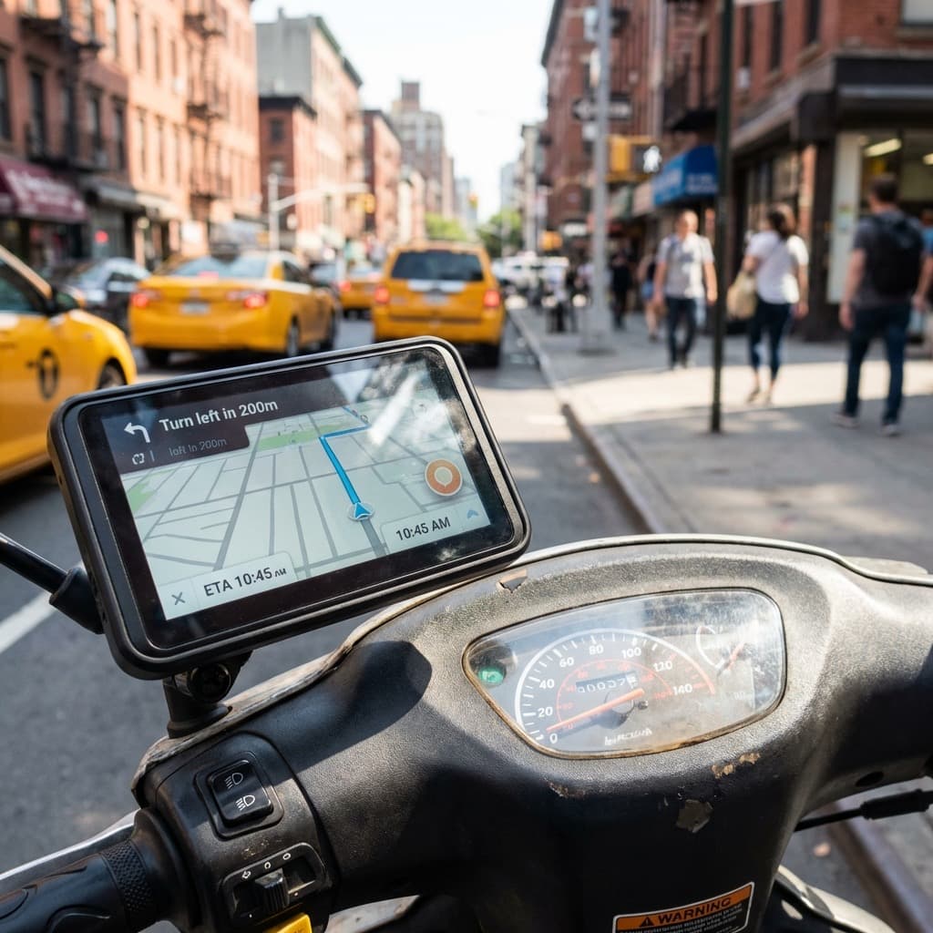 GPS pour scooter 50cc : Guide complet 2026