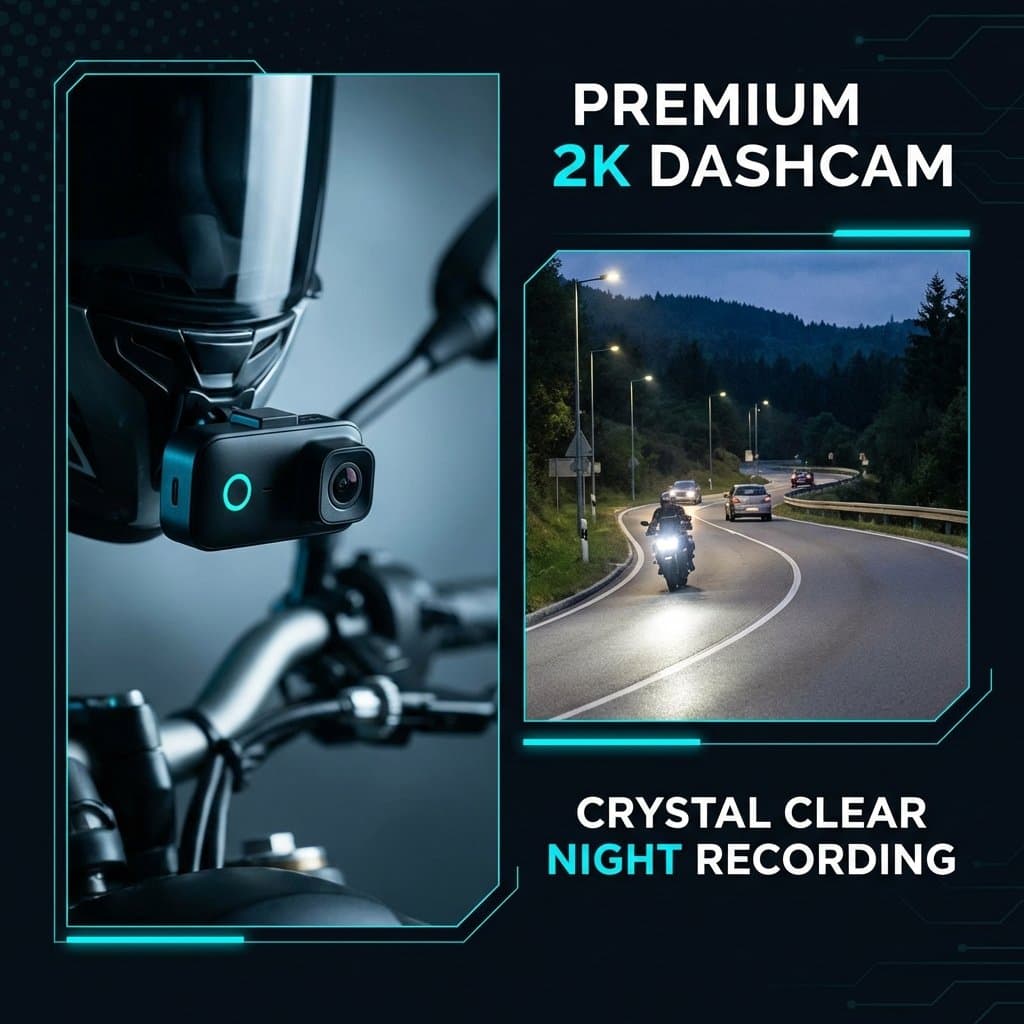 Dashcam moto 2K : Pourquoi filmer vos trajets